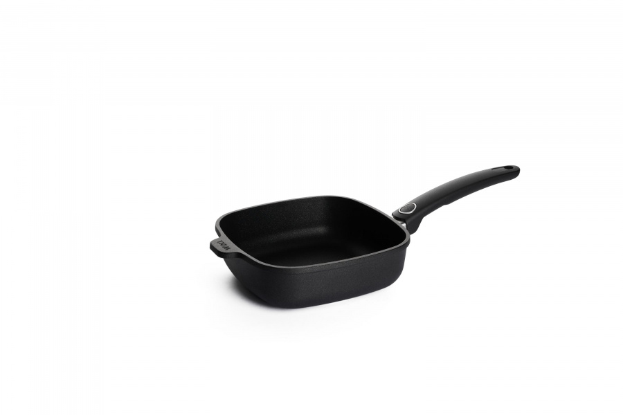 Сковорода квадратная WOLL h-65 см 20*20 см фиксированная ручка Titanium Nowo Induction