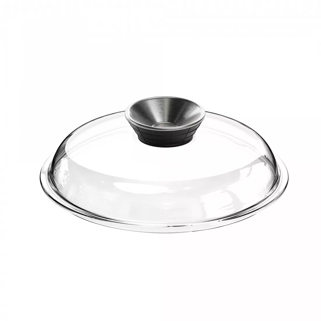 Крышка стеклянная, с арома-ручкой-дозатором, диаметр 24 см, серия Glass Aroma Lids, AMT
