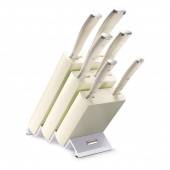 Набор ножей 6 предметов в подставке серия Ikon Cream White WUESTHOF