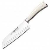 Нож Сантоку 17 см с углублениями на кромке серия Ikon Cream White WUESTHOF 4176 0 WUS