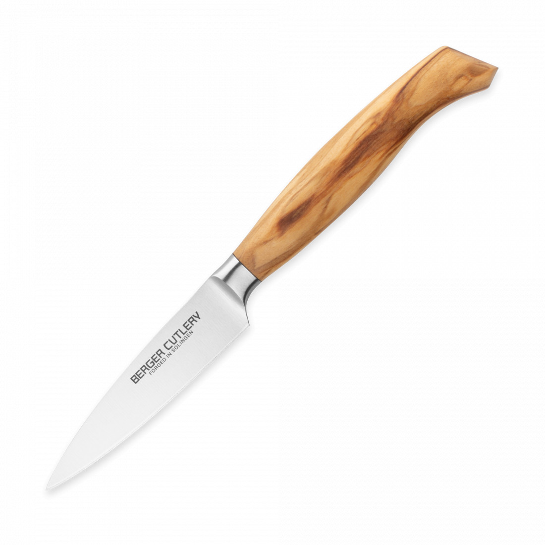 Нож Berger Cutlery для чистки и нарезки 9 см, серия Ergo Line Olive