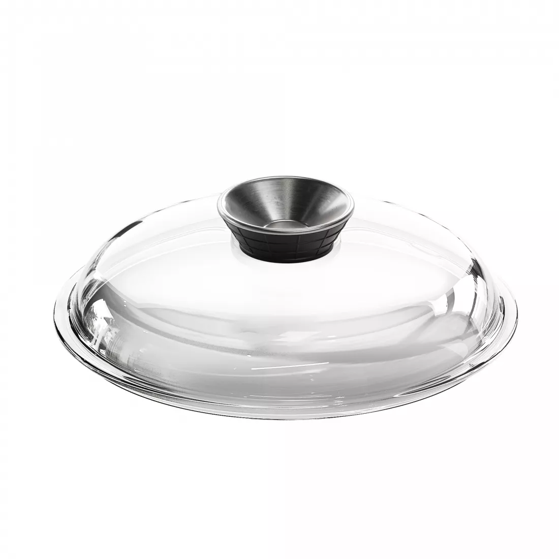 Крышка стеклянная, с арома-ручкой-дозатором, диаметр 26 см, серия Glass Aroma Lids, AMT