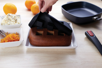 Форма для выпечки Woll серии Bake-it квадратная, 24х24 см, h-3,3 см, силикон - фото в интернет-магазине Kupiwoll