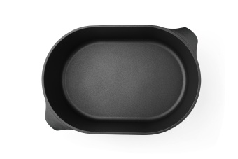 Гусятница WOLL с ситом и стеклянной крышкой h-13 см, 40*27 см, 11 л Titanium Nowo - фото в интернет-магазине Kupiwoll