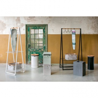Складная корзина для белья 40 л Серый Brabantia - фото в интернет-магазине Kupiwoll