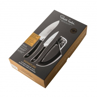 Набор кухонных ножей 2 штуки, точилка, Signature knife, , Robert Welch - фото в интернет-магазине Kupiwoll