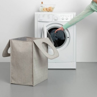 Сумка для белья Brabantia прямоугольная 55 л Серый - фото в интернет-магазине Kupiwoll