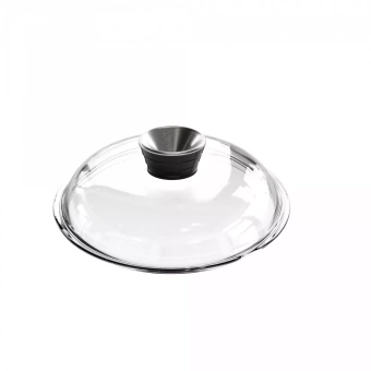 Крышка стеклянная, с арома-ручкой-дозатором, диаметр 20 см, серия Glass Aroma Lids, AMT - фото в интернет-магазине Kupiwoll