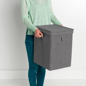 Модульный ящик для белья Brabantia 35 л Серо-черный - фото в интернет-магазине Kupiwoll