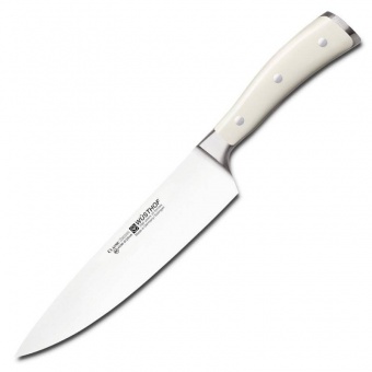 Нож поварской 20 см серия Ikon Cream White WUESTHOF 4596 0 20 WUS - фото в интернет-магазине Kupiwoll
