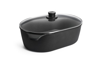 Гусятница WOLL с крышкой h-13 см 40*27 см 10,5 л Diamond Titan Best