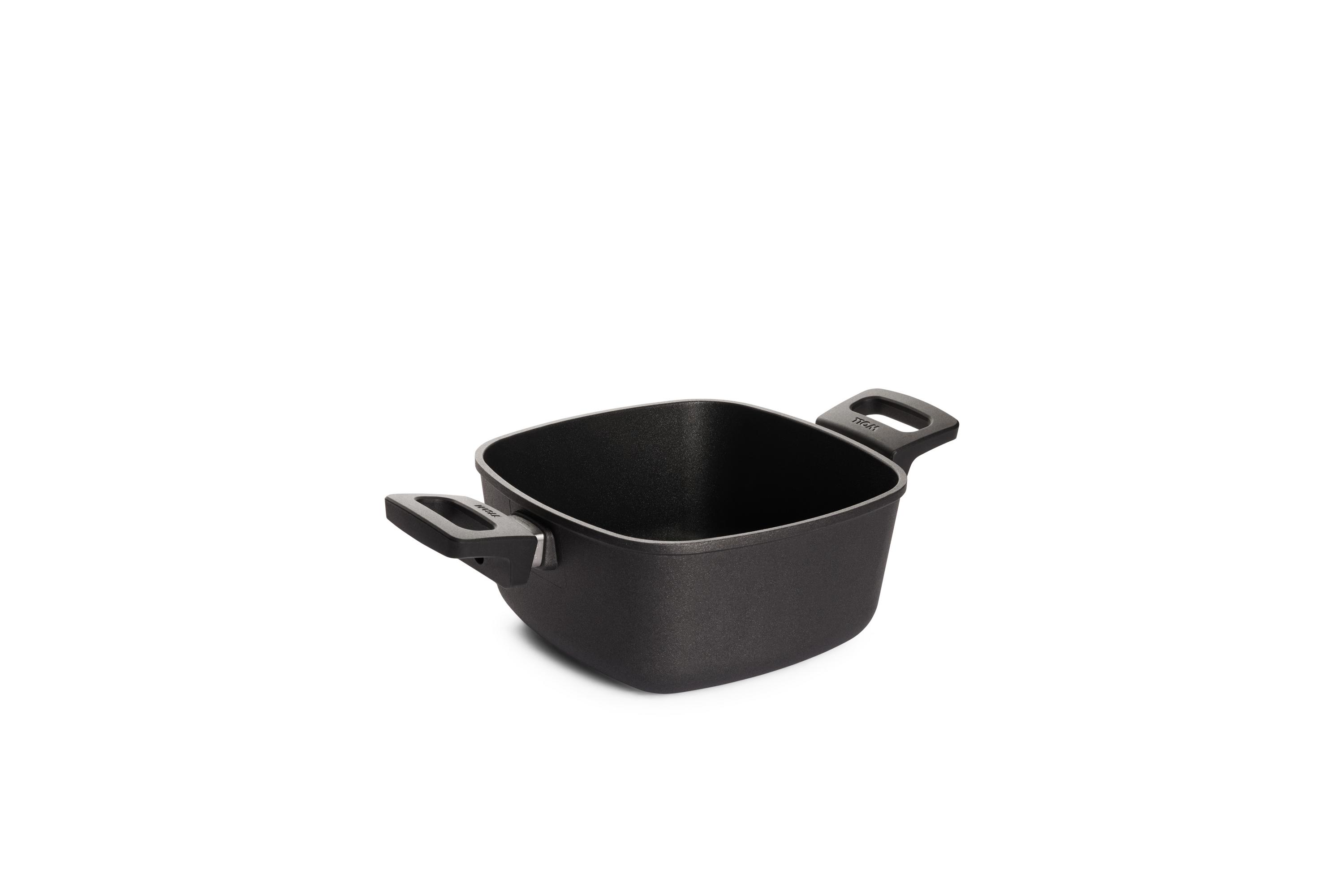 Сотейник WOLL квадратный с 2-мя ручками h-10 см, 20*20 см, 2,5 л Titanium Nowo