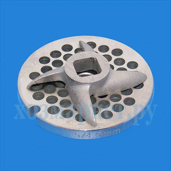 Базовый набор для мясорубки REDMOND RMG-1232/RMG-1233 (нож серп 9мм + решетка №2 нерж.)
