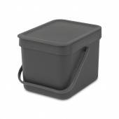 Встраиваемое мусорное ведро Sort & Go (6 л), Серый