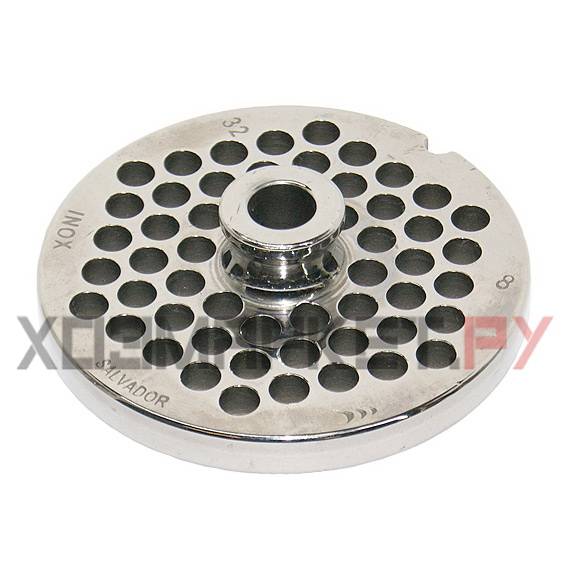 Решетка INOX 32 для промышленной мясорубки Mado LM-32/P, MEW 621 Enterprise #32 (Д-98/13мм) с усилением