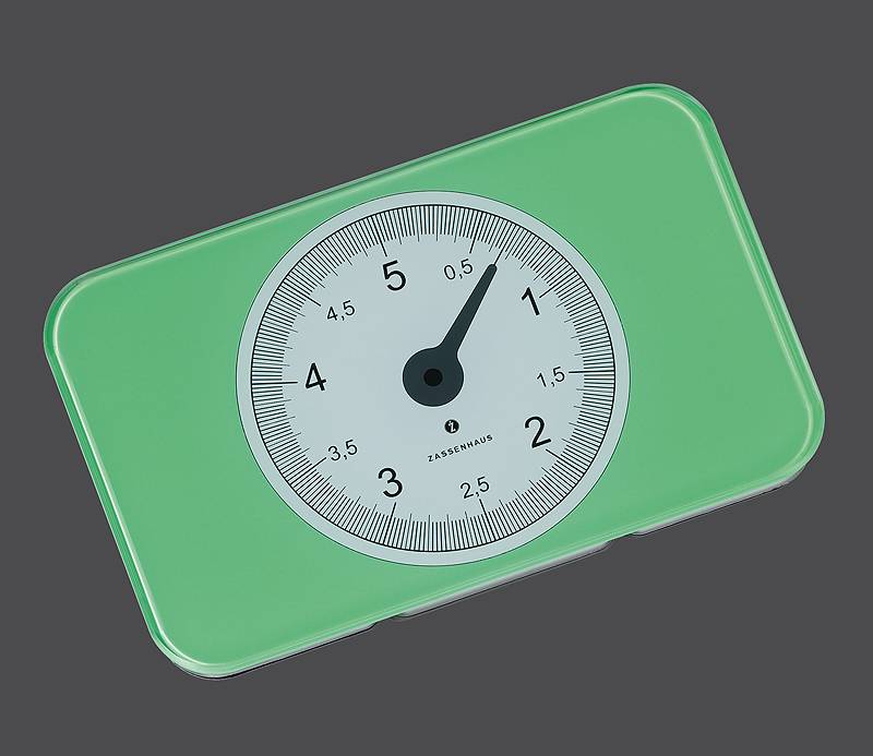 Цифровые кухонные весы на батареках "SCALE" зеленые, Zassenhaus