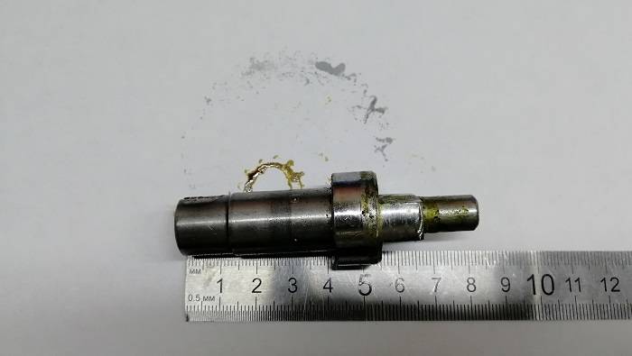 Основная ось редуктора промышленной мясорубки Ergo (L-78мм)