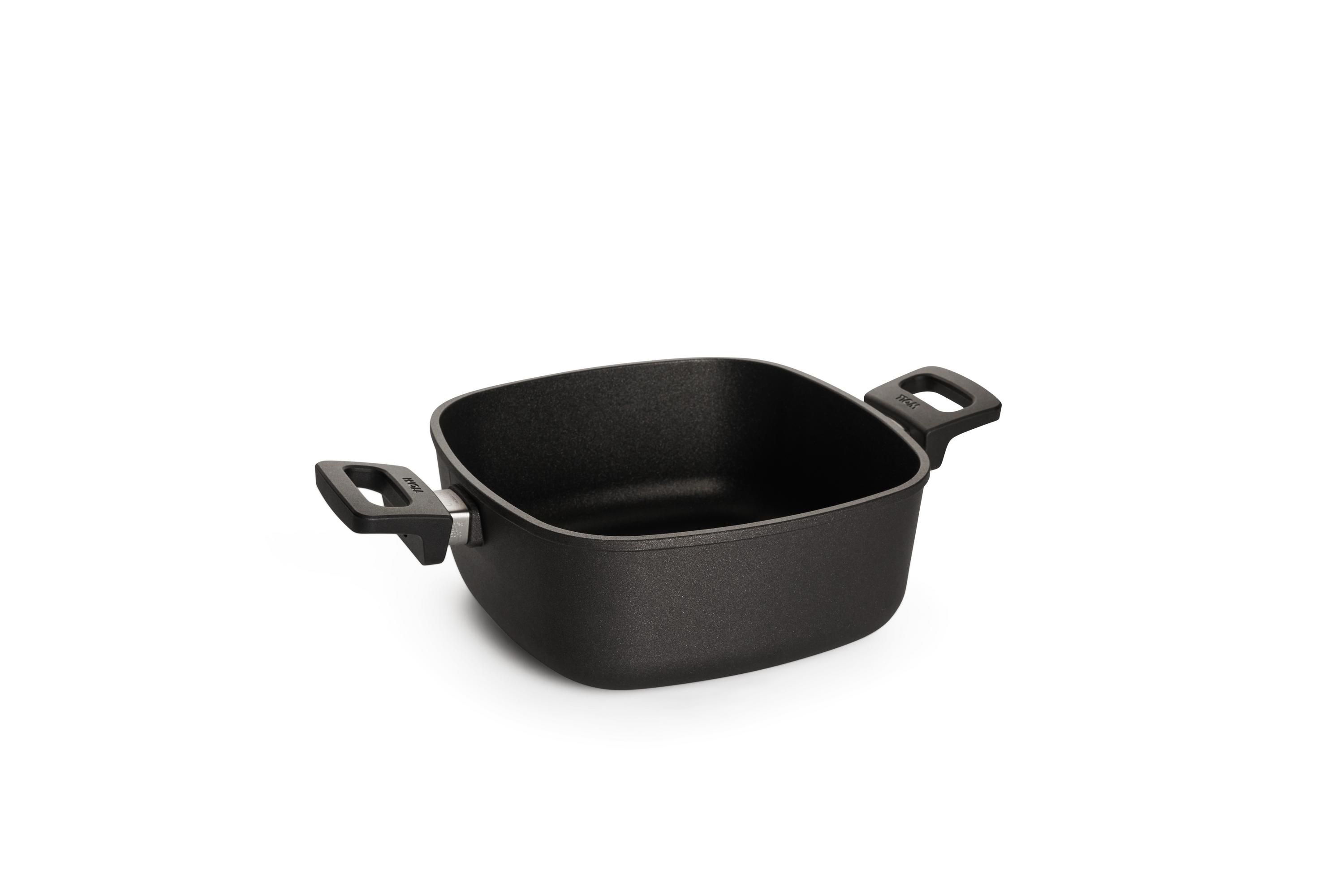 Сотейник WOLL квадратный с 2-мя ручками h-10 см, 24*24 см, 4 л Titanium Nowo