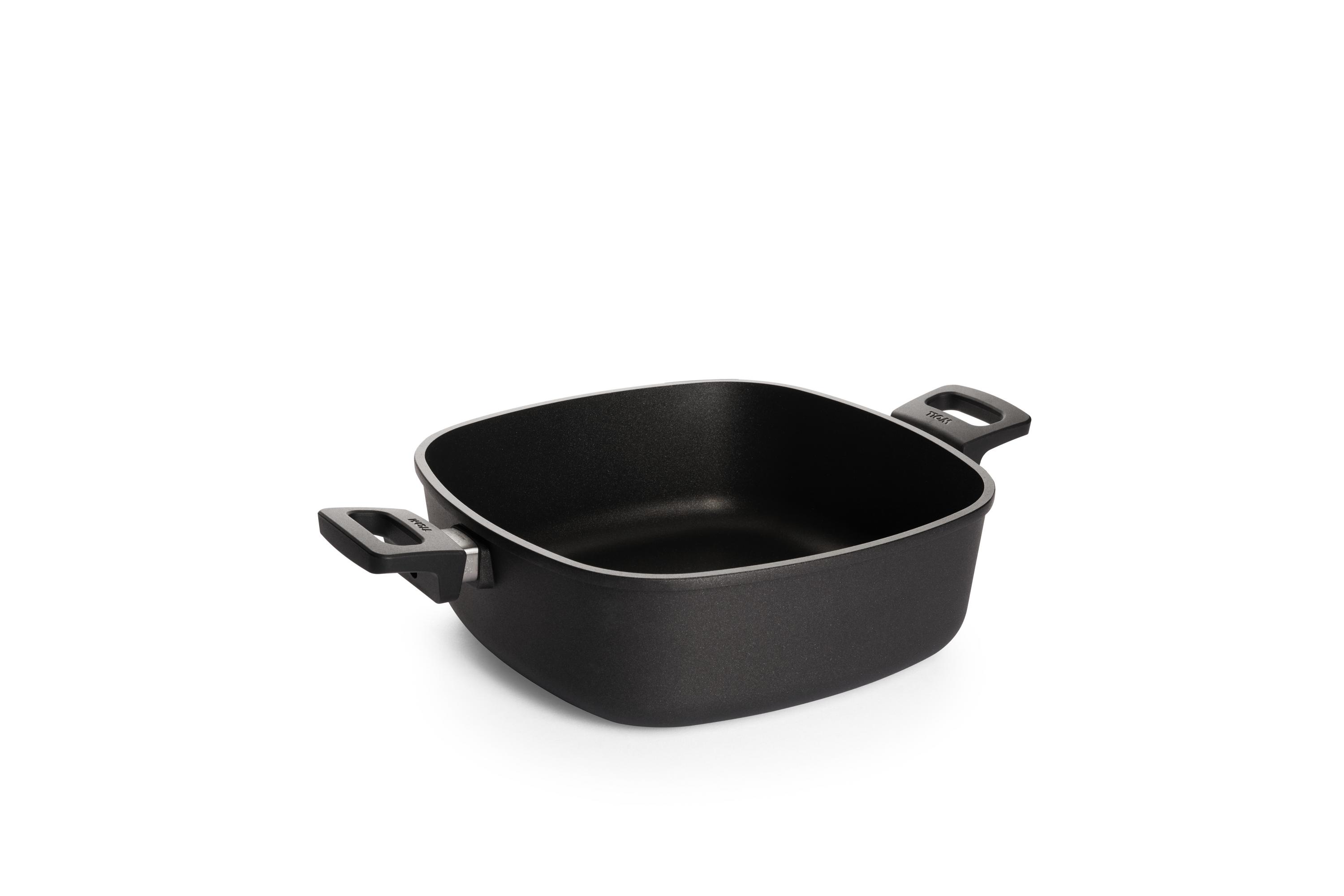 Сотейник WOLL квадратный с 2-мя ручками h-10 см, 28*28 см, 6 л Titanium Nowo