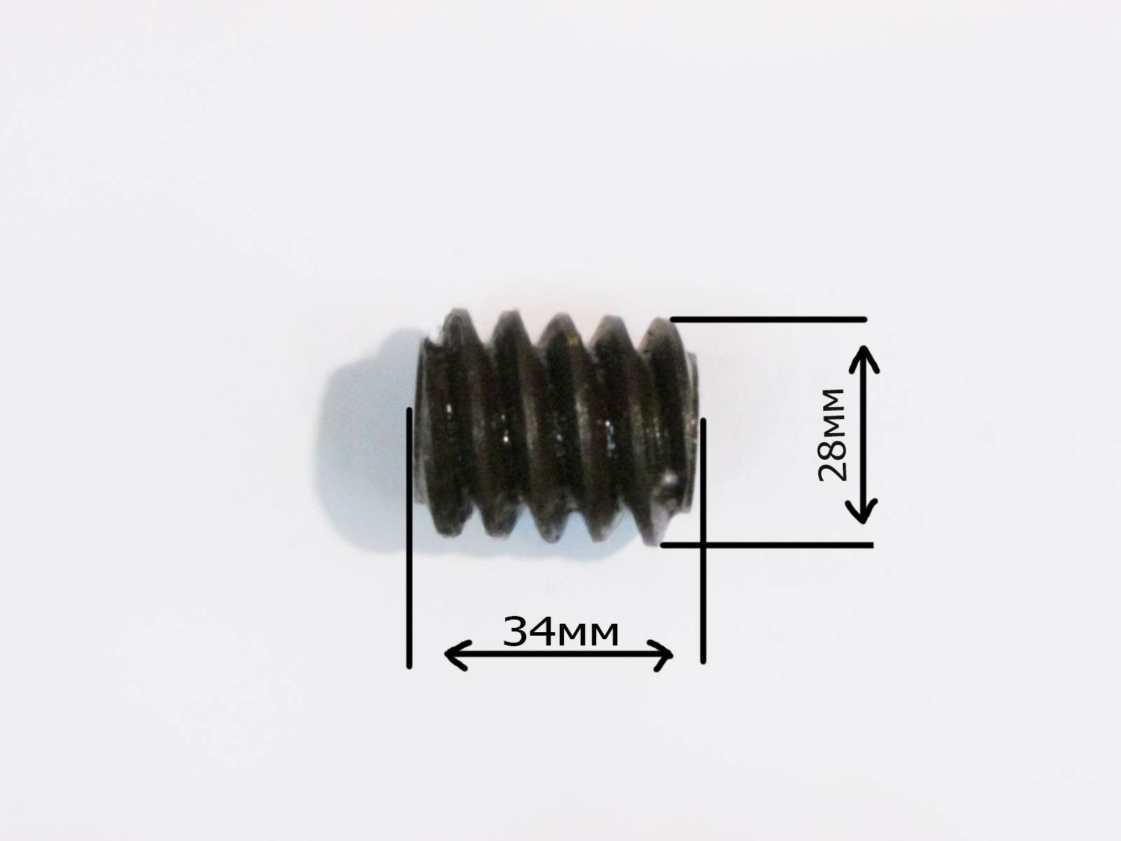 Шестерня редуктора для мясорубки ERGO (D-28/13.6мм, L-34mm) (930.)