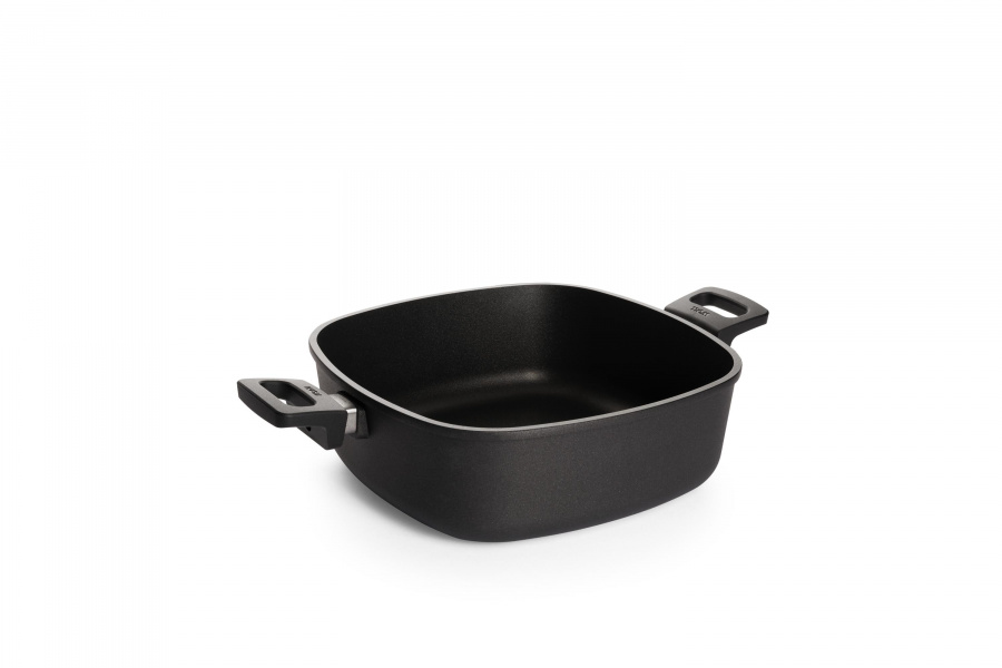 Сотейник WOLL квадратный с 2-мя ручками h-10 см, 28*28 см, 6 л Titanium Nowo Induction