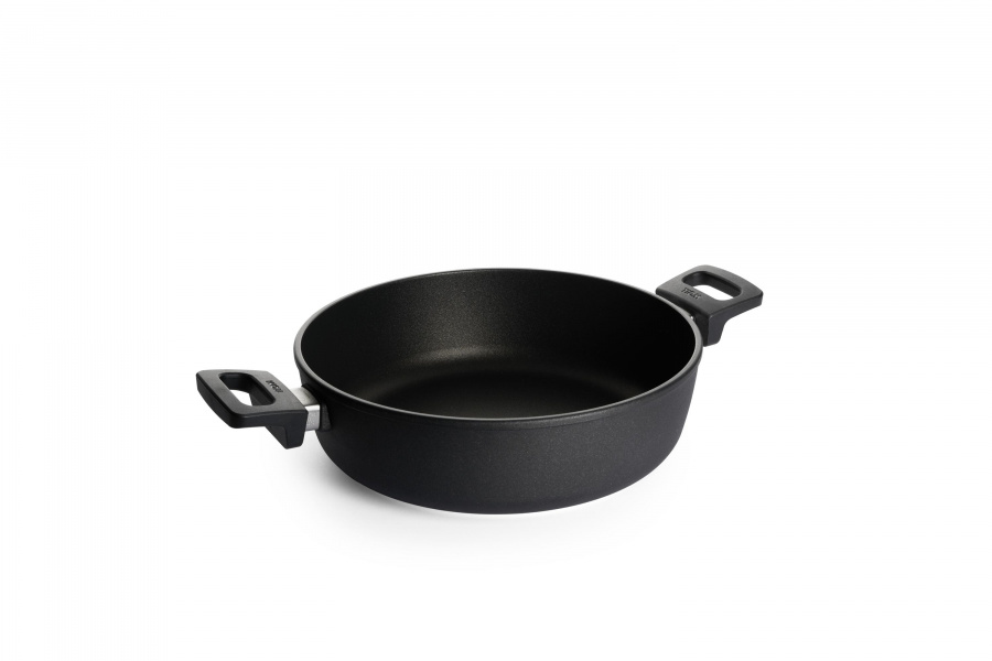 Сотейник WOLL с 2-мя ручками h-8 см, d-28 см, 4,5 л Titanium Nowo Induction
