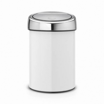 Мусорный бак Touch Bin (3л), Белый, BRABANTIA - фото в интернет-магазине Kupiwoll