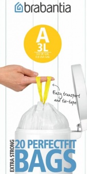 Мешки для мусора PerfectFit, размер А (3 л), рулон, 20 шт. - фото в интернет-магазине Kupiwoll