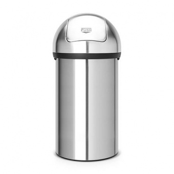 Мусорный бак Push Bin (60 л), Стальной матовый - фото в интернет-магазине Kupiwoll