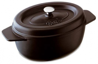 Кастрюля овальная чугунная d 28 см 4,5 л черная, Серия Arcana Fissler - фото в интернет-магазине Kupiwoll