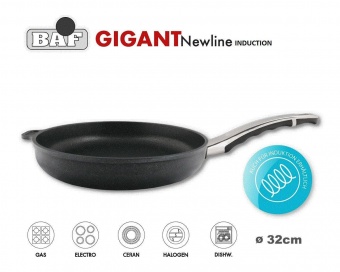Сковорода средняя BAF d 32 см с фиксированной ручкой GIGANT Newline Induction - фото в интернет-магазине Kupiwoll