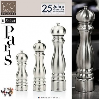 Мельница Paris St-Steel Peugeot для соли, 22 см, нержавеющая сталь - фото в интернет-магазине Kupiwoll