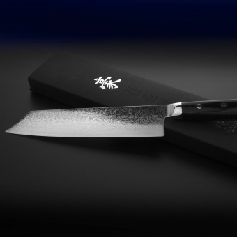 Нож кухонный, «Kiritsuke» 20 см дамасская сталь Gou  YAXELL - фото в интернет-магазине Kupiwoll