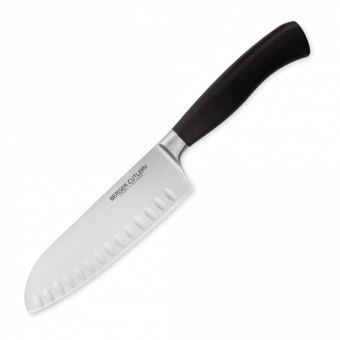 Нож Berger Cutlery поварской Сантоку 16 см, серия Ergo Line Pro - фото в интернет-магазине Kupiwoll