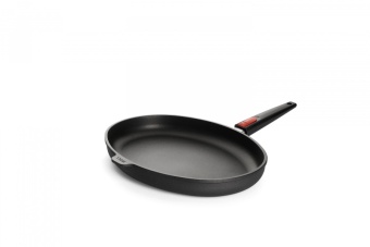 Сковорода WOLL для рыбы овальная со съемной ручкой h-5 см 38*28 см Titanium Nowo Induction - фото в интернет-магазине Kupiwoll