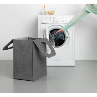 Сумка для белья Brabantia прямоугольная 55 л Серо-черный - фото в интернет-магазине Kupiwoll