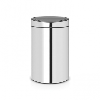Мусорный бак Touch Bin New (40 л), Стальной полированный - фото в интернет-магазине Kupiwoll