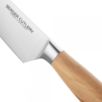 Нож Berger Cutlery поварской  «Шеф» 16 см, серия Ergo Line Olive - фото в интернет-магазине Kupiwoll