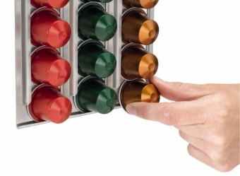 Стенд для капсул Nespresso (навесной), Матовая сталь - фото в интернет-магазине Kupiwoll
