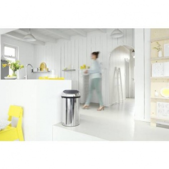 Мусорный бак Touch Bin (60 л), Стальной полированный - фото в интернет-магазине Kupiwoll