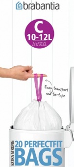 Мешки для мусора PerfectFit, размер С (10-12 л), рулон, 20 шт. - фото в интернет-магазине Kupiwoll