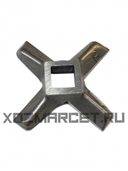 Нож #8 original для мясорубки Scarlett SL-1549, SL-MG46M60 и др. (Кв. 10 мм) - фото в интернет-магазине Kupiwoll