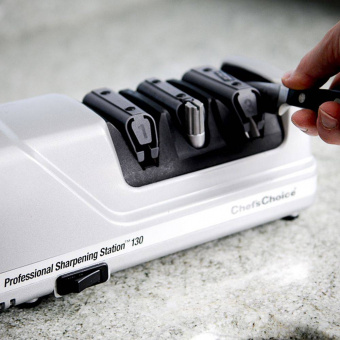 Точилка электрическая Chef's Choice CC130M для заточки ножей, сатинированная, серия Knife sharpeners - фото в интернет-магазине Kupiwoll