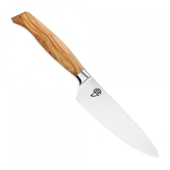Нож Berger Cutlery поварской  «Шеф» 16 см, серия Ergo Line Olive - фото в интернет-магазине Kupiwoll
