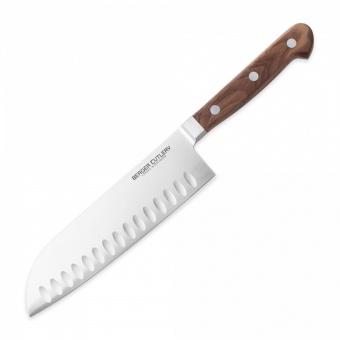 Нож Berger Cutlery поварской Сантоку, 18  см, серия Classic Walnut - фото в интернет-магазине Kupiwoll
