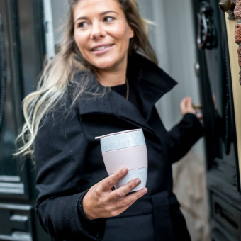 Термокружка aroma to go 2.0 organic 400 мл синяя - фото в интернет-магазине Kupiwoll
