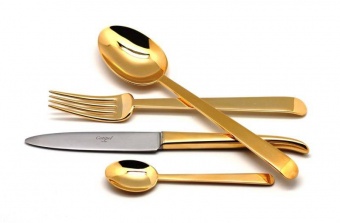 Набор столовых приборов 24 предмета ERGO GOLD, CUTIPOL - фото в интернет-магазине Kupiwoll