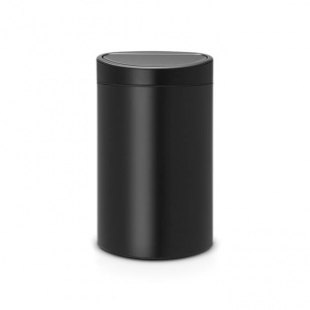 Мусорный бак Touch Bin New (40 л), Черный матовый - фото в интернет-магазине Kupiwoll